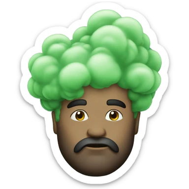 Heavy guy green smoke sticker