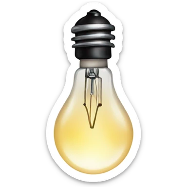 create a bulb as symbol for remember sticker