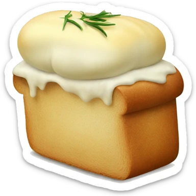 Bread with garlic butter  sticker