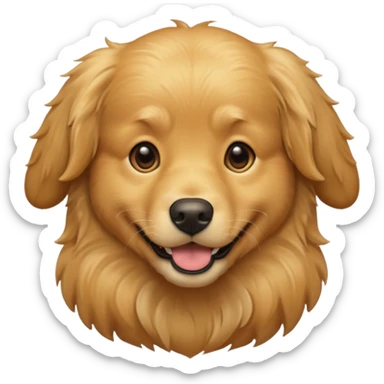 Dog golden retriever sticker