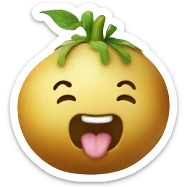 Une patate Licorne sticker
