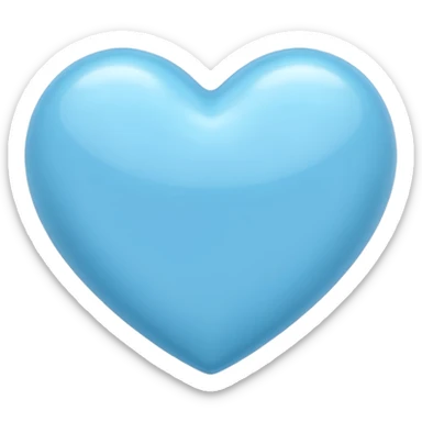 lightblue heart sticker