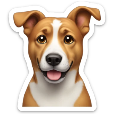 friendly-positive-questioning-dog sticker
