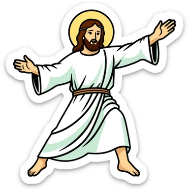 Jesus being killed sticker