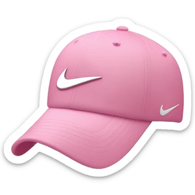 the pink nike cap sticker