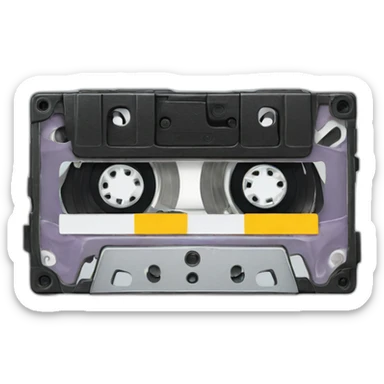 Broken cassette tape sticker