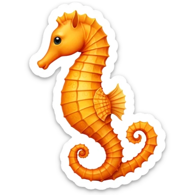 A seahorse sticker