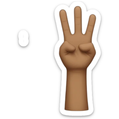 Big finger of honor sticker