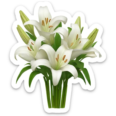 Bouquet of lillies  sticker