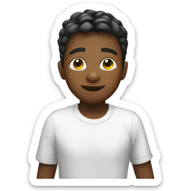 boy taking selfie in bathroom sticker