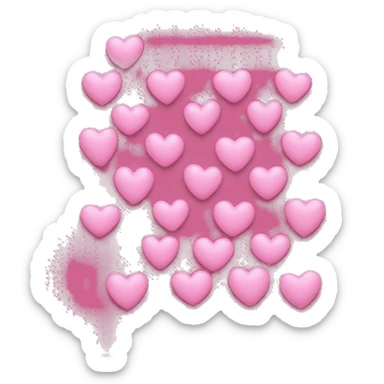 Pink heart sticker
