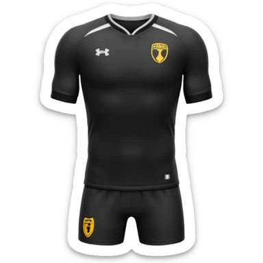 maillot football bande noir torse sans numéro ni logo sticker