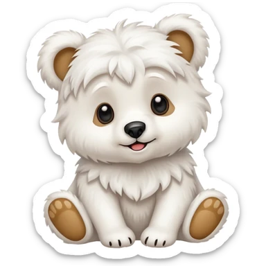 Can you do a mix of a Maltese and bear cub sticker