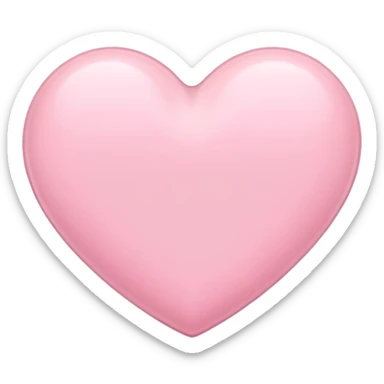 Pastel pink heart sticker