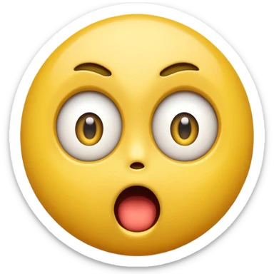 Create a Shock reaction emoji for a new social media app sticker