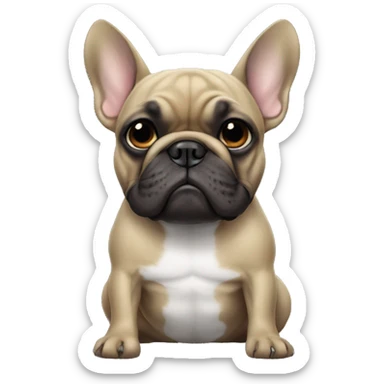 French bulldog that’s a thug sticker