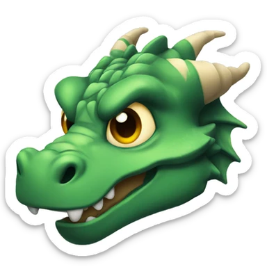 Cute dragon head sticker