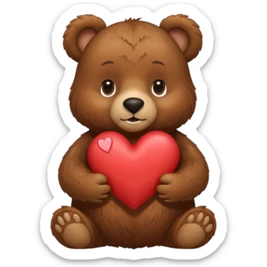 A bear that says I love you so much stephanie sticker