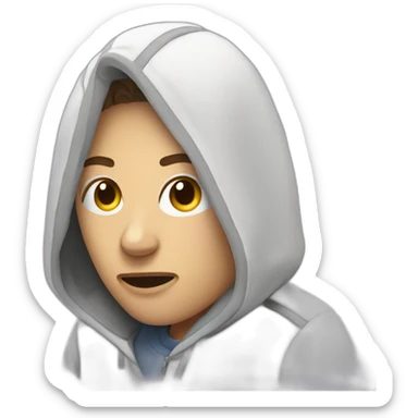 persona se duerme sticker