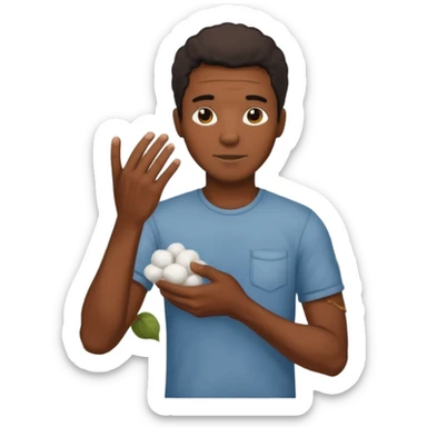 A nigga picking cotton sticker