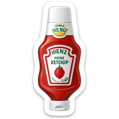 One Heinz Ketchup Sachets 10ml sticker