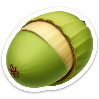 pistachio with shall green nut yellow shall sticker