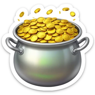 Pot of gold sticker