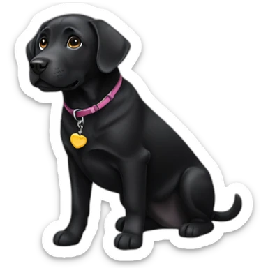 Black Labrador retriever sticker