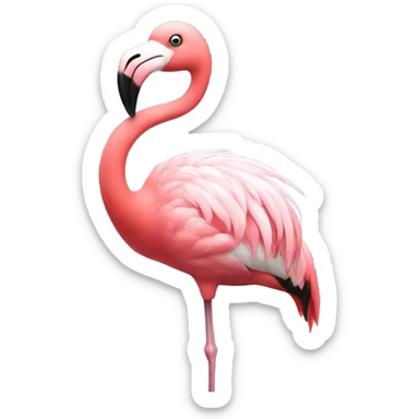 Flamingo in a bikini  sticker