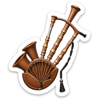 Scottish bagpipes sticker