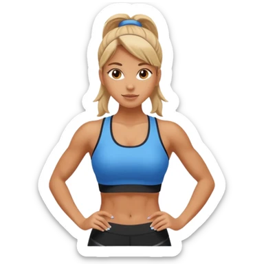 Gym Girl vertical image sticker