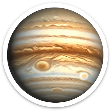 The planet Jupiter in 1979 sticker