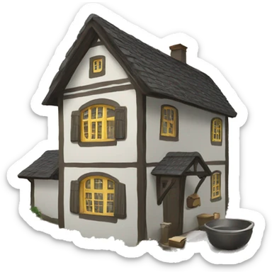 fresian house sticker