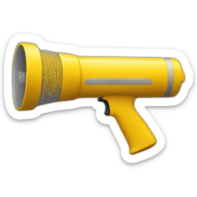 altavoz amarillo sticker