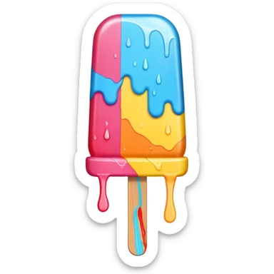 Popsicle: colorful sticker