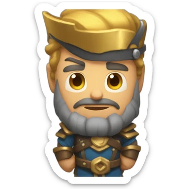 megaknight from clash royal sticker