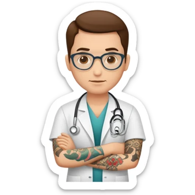 tattooed doctor sticker