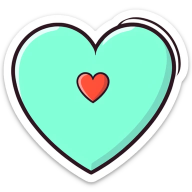 cute heart sticker