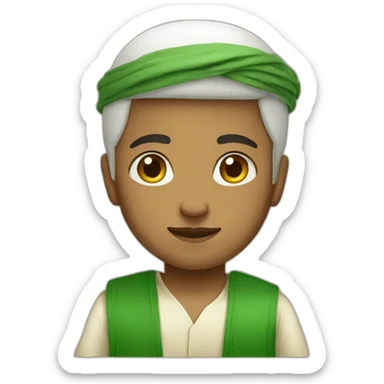 a boy in Saudi outfit style sticker