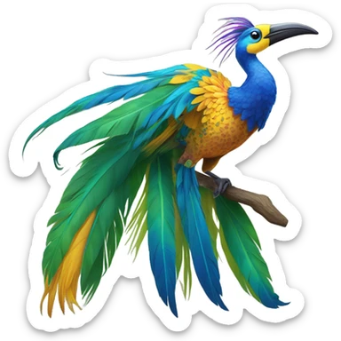 bird of paradise sticker