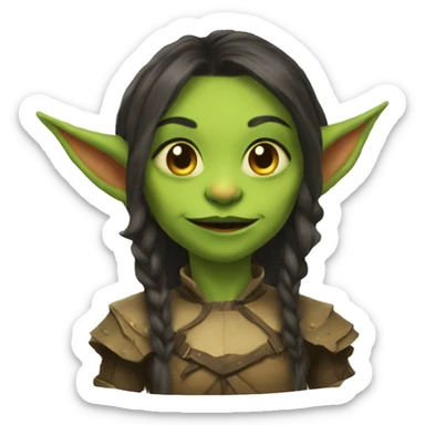goblin girl sticker