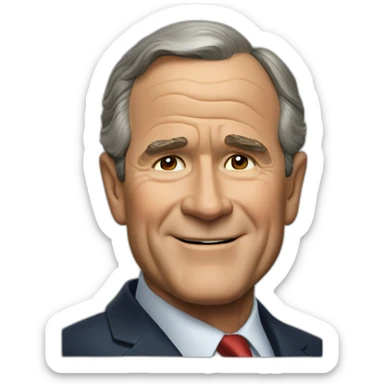 George Bush sticker