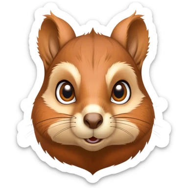 Hypnotized squirrel sticker