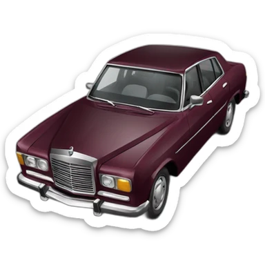 automovil lujoso color vinotinto y negro sticker