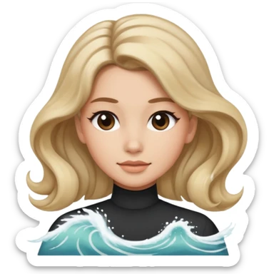 The last pictures you showed me is far from me. Her hair is too curly. I want my picture with low pony tail or big wave hair with the middle length. sticker