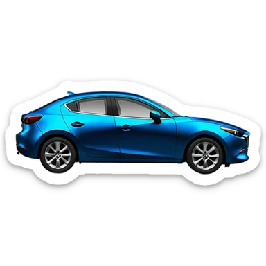 Mica blue mazda3 sticker