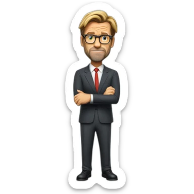 Jurgen Klopp shoulder shrug don't know sticker