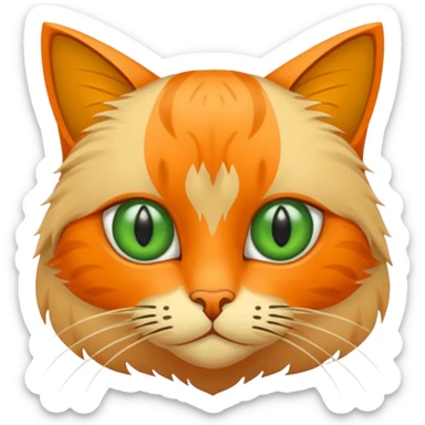 Katze mit Gurke auf den Augen sticker