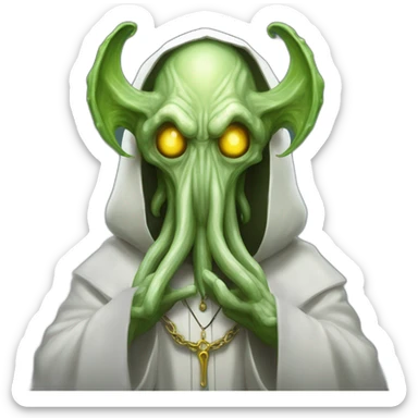 cthulhu priest is veloxtos wrecking ball  sticker