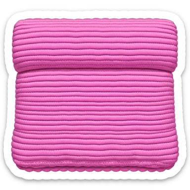 pink crochet cozy blanket sticker